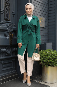 Modest Green Coat 72131Y - 2