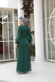 Modest Green Engagement Dress 51512Y - 4