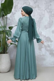 Modest Green Evening Long Dress 48571Y - 3