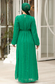 Modest Green Long Dress 23261Y - 3