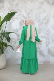 Modest Green Long Dress 30023Y - 4