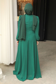 Modest Green Long Evening Dress 52021Y - 4