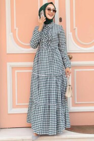 Modest Green Long Sleeve Dress 2702Y - 2