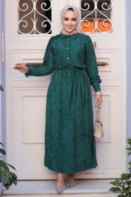 Modest Green Maxi Dress 92691Y - 2