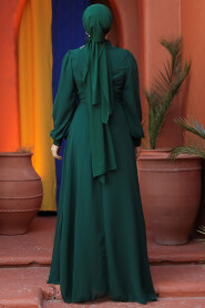 Modest Green Plus Size Dress 25882Y - 5