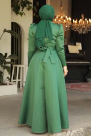 Modest Green Plus Size Dress 52081Y - 3