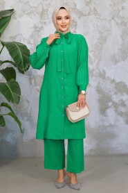 Modest Green Plus Size Dual Suit 51991Y - 2