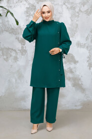 Modest Green Plus Size Dual Suit 65882Y - 3