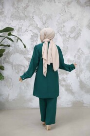 Modest Green Plus Size Dual Suit 65882Y - 4