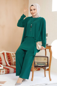 Modest Green Plus Size Dual Suit 70212Y 