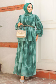 Modest Green Skirt Dual Suit 45291Y - 2