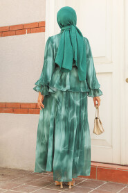 Modest Green Skirt Dual Suit 45291Y - 3