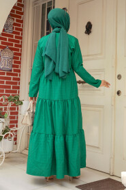 Modest Green Summer Dress 20301Y - 3