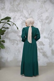 Modest Green Summer Dress 65878Y - 3