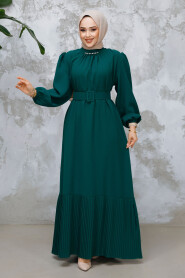 Modest Green Summer Dress 65878Y 