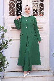 Modest Green Three Suit 76521Y - 2