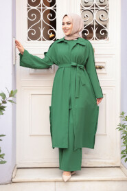 Modest Green Three Suit 7677Y - 3