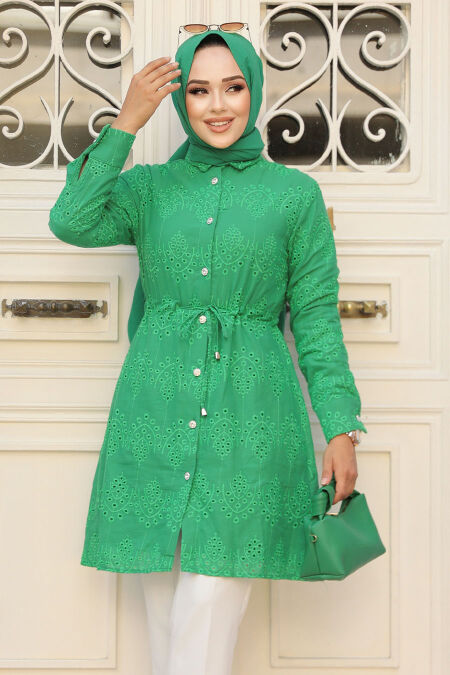 Modest Green Top 14151Y - NEVA STYLE