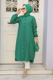 Modest Green Tunic 5642Y - 1