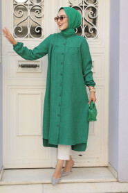 Modest Green Tunic 5642Y - 2