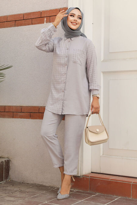 Modest Grey Dual Suit 12191GR - NEVA STYLE