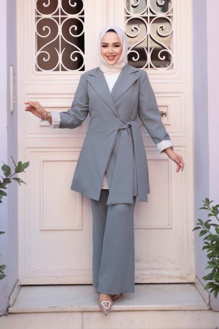 Modest Grey Dual Suit 76731GR - NEVA STYLE