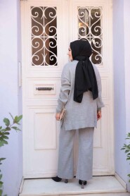 Modest Grey Knitwear Dual Suit 60381GR - 5