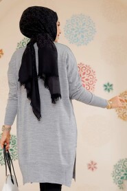 Modest Grey Knitwear Jumper Top 17203GR - 6