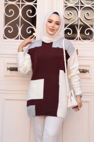 Modest Grey Knitwear Jumper Top 88101GR - 2