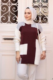 Modest Grey Knitwear Jumper Top 88101GR - 1
