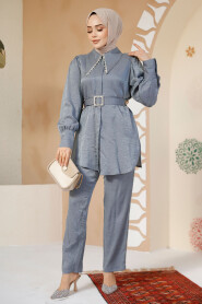 Modest Grey Plus Size Dual Suit 2846GR 