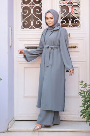 Modest Grey Three Suit 7677GR - 1