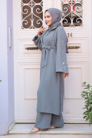 Modest Grey Three Suit 7677GR - 3