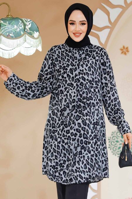 Modest Grey Top 11716GR - NEVA STYLE