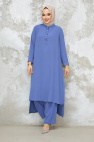 Modest İndigo Blue Dual Suit 10102IM - 4