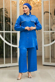 Modest İndigo Blue Dual Suit 10691IM - 2