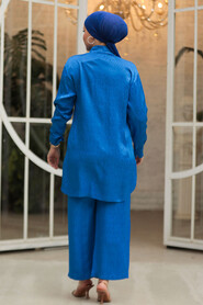 Modest İndigo Blue Dual Suit 10691IM - 3