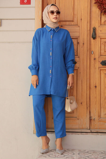 Modest İndigo Blue Dual Suit 16701IM - NEVA STYLE