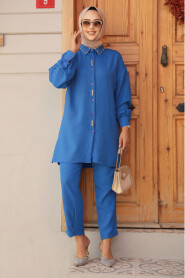 Modest İndigo Blue Dual Suit 16701IM - 2