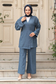 Modest İndigo Blue Dual Suit 50183IM - 2