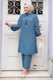Modest İndigo Blue Dual Suit 52631IM - 2