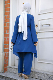 Modest İndigo Blue Dual Suit 65875IM - 5