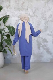 Modest İndigo Blue Dual Suit 65883IM - 3