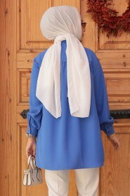 Modest İndigo Blue Top 19026IM - 2