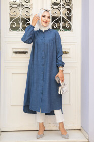 Modest İndigo Blue Tunic 5642IM - 2