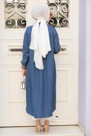 Modest İndigo Blue Tunic 5642IM - 3