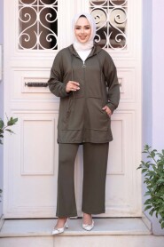 Modest Khaki Dual Suit 17461HK - 2
