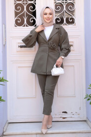 Modest Khaki Dual Suit 61851HK - 3