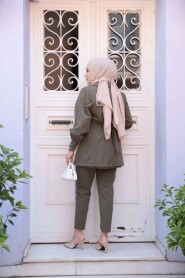 Modest Khaki Dual Suit 61851HK - 4