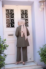 Modest Khaki Dual Suit 62221HK - 4